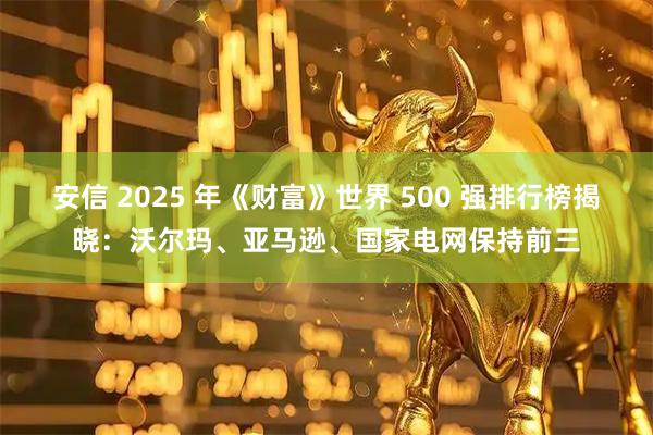 安信 2025 年《财富》世界 500 强排行榜揭晓：沃尔玛、亚马逊、国家电网保持前三