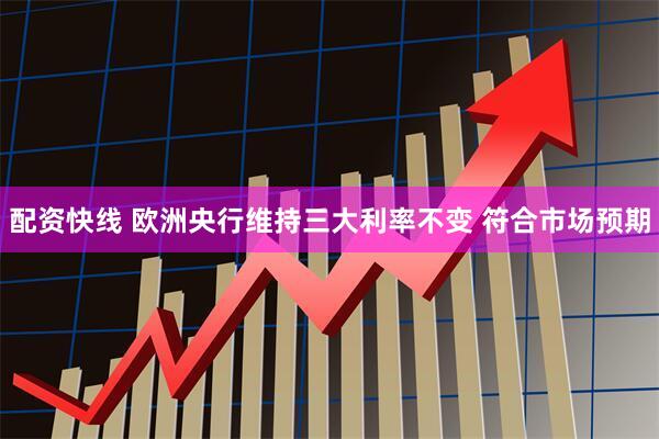 配资快线 欧洲央行维持三大利率不变 符合市场预期